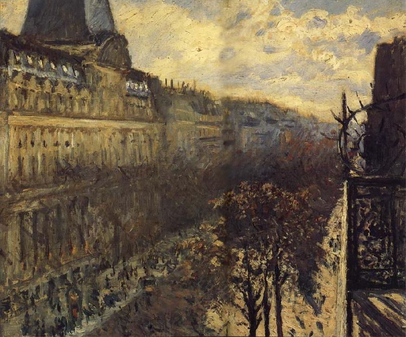 Gustave Caillebotte The street of Italy Sweden oil painting art